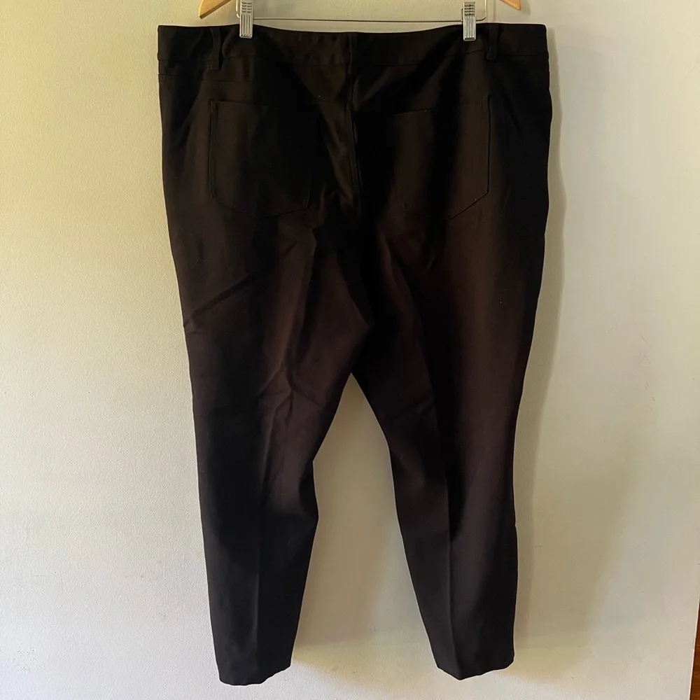Torrid black skinny stretch pants, sz 26R, office‎ work casual business staple